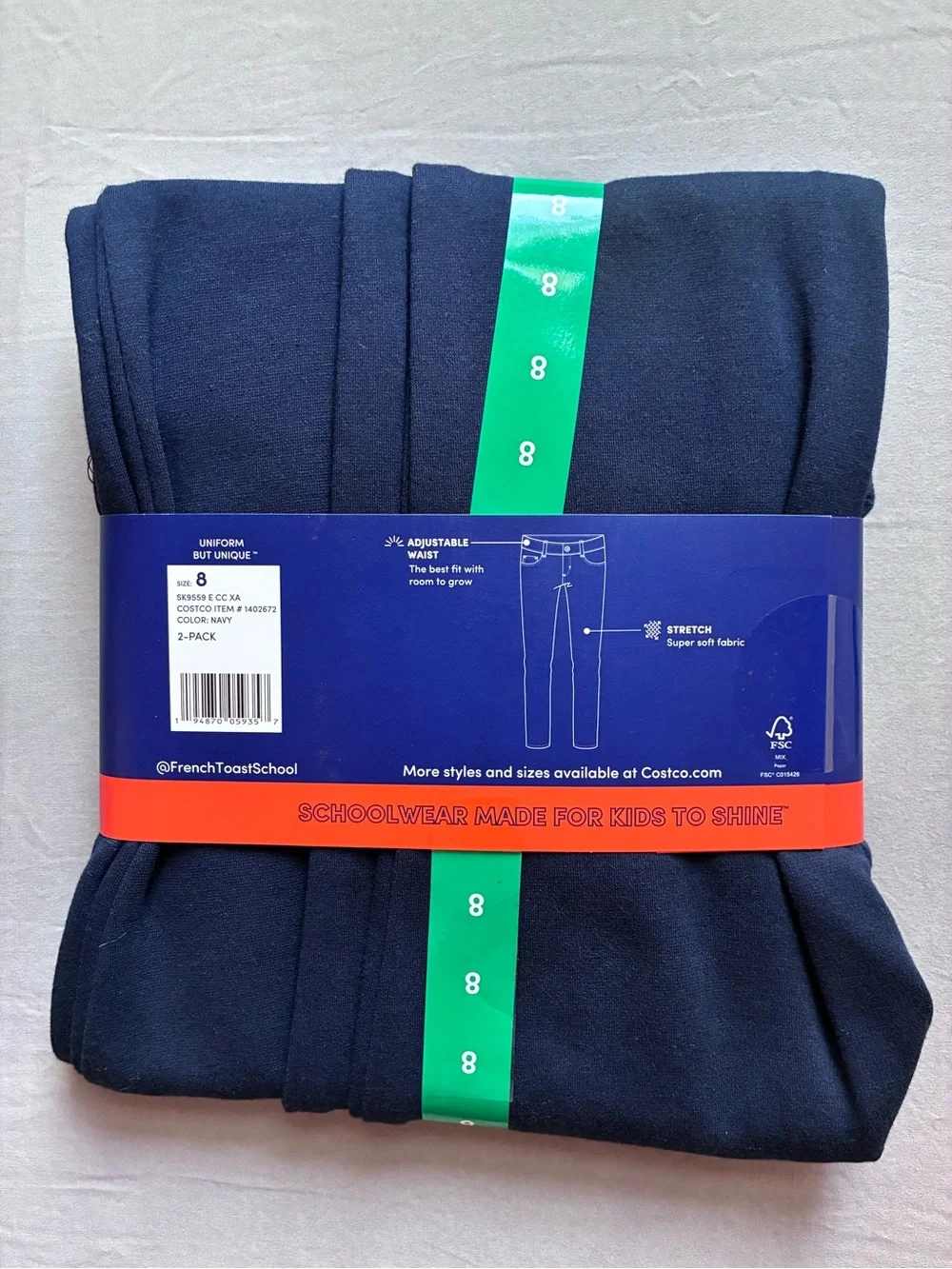 NEW French Toast Navy 2-Pack Knit Pants